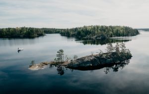 Beautiful islands in Lake Saimaa.