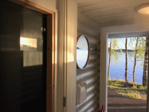 All of our saunas have a swimming place.