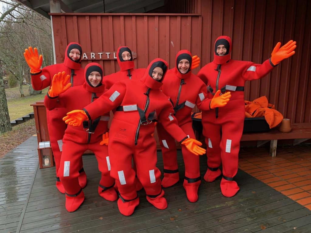 Warm waterproof safety suits