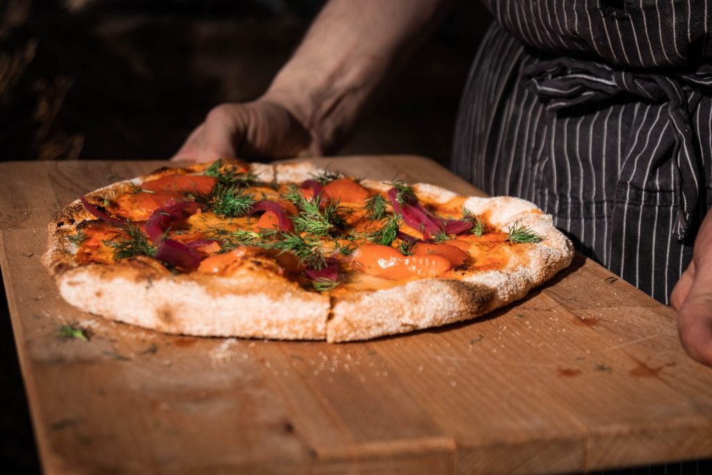 Pajapirti offers pizzas during the winter season.