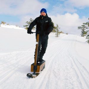 winter safari by eLyly electric snow scooter in Puumala by lake Saimaa is a fun winter experience