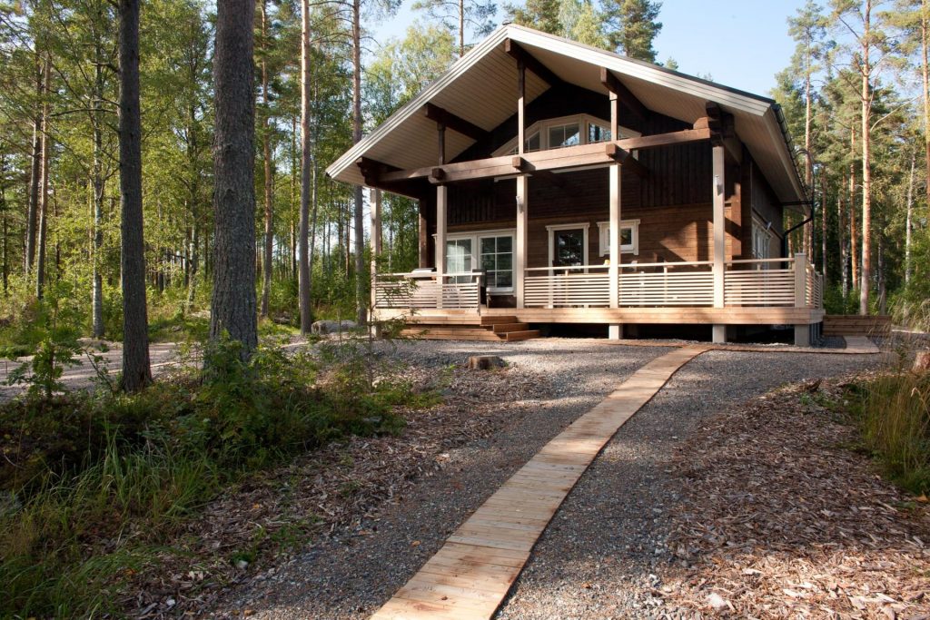 All cottages are log house with air condition and heating.