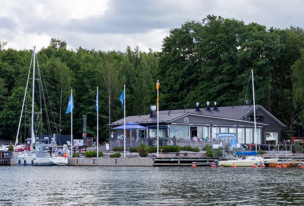 Harbour and gas station